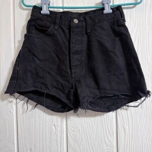 J. Galt Shanghai Black Button-Up Shorts